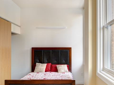 Two-bedroom unit bedroom