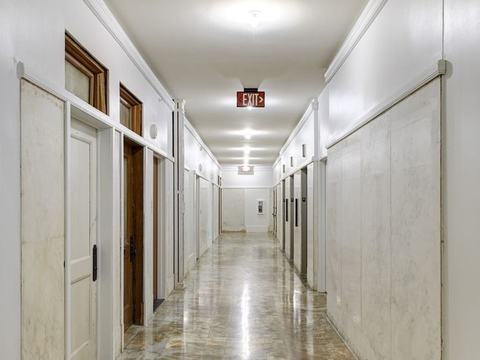 Historic marble corridor