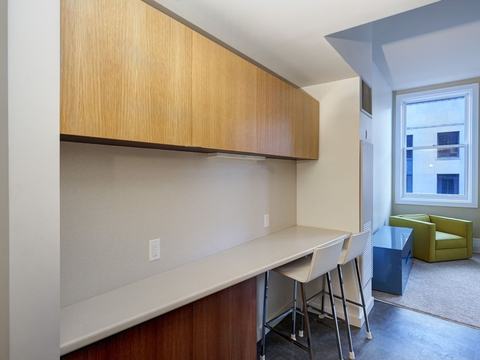 Kitchen counter and breakfast nook
